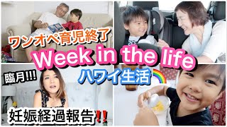 【妊娠後期ワンオペ育児終了!!!】妊婦ママと息子：日常生活Vlog!!!【Week in the life】ハワイ主婦 妊娠 臨月｜海外子育てママ｜新米ママ