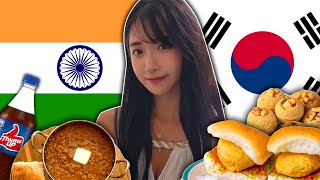 KOREAN GIRL TRIES INDIAN FOOD!!!