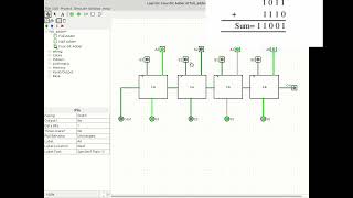 4-Bit Binary Adder Simulation Using Logisim - Digital Logic Tutorial