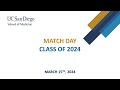 Match Day 2024 - UC San Diego School of Medicine