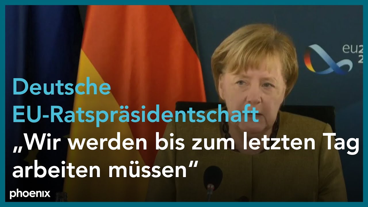 Angela Merkel Zur Bilanz Der Deutschen EU-Ratspräsidentschaft Am 30.11. ...