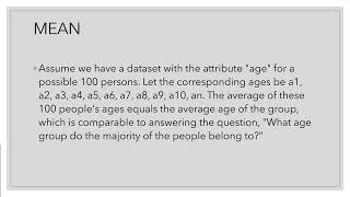 Data objects, Attributes, Basic Statistical Descriptions of Data