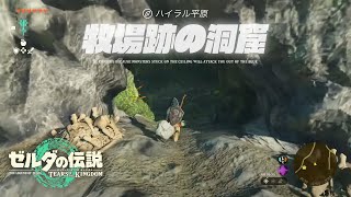 牧場跡の洞窟を攻略、マヨイも出現【ゼルダの伝説 ティアーズ オブ ザ キングダム】