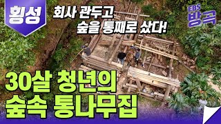 [강원/횡성] 도시보다 숲에서 더 잘 먹고 잘 사는 30살 청년! 뚝딱뚝딱 못하는 게 없어 통나무집까지 직접 만든다!│강원도 횡성 #귀촌 │#한국기행│#방방곡곡