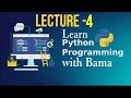 Learn Python with Bama | How to enter input function,type conversion  in python programming(Colab)?|