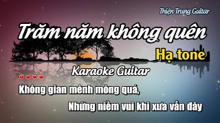 Karaoke Trăm năm không quên - Guitar Solo Beat | Thiện Trung Guitar