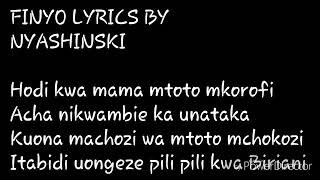 NYASHINSKI- FINYO LYRICS##