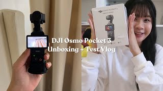 📦 dji osmo pocket 3 unboxing + failed test vlog