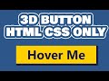 3D Effect Modern Html Css button With Animation 2 minutes (Easy)