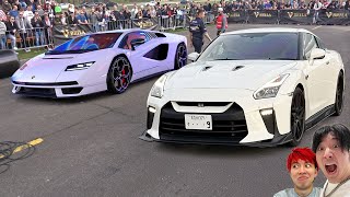 Lamborghini Countach vs Nissan GT-R R35