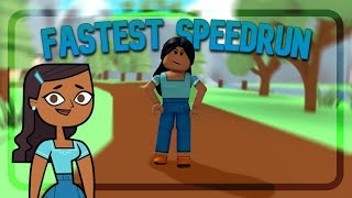 Playing the FASTEST SPEEDRUN in Total Roblox Drama..😱