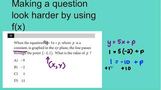 Coach Fred's SAT Prep ~ Function Notation (Part 1)