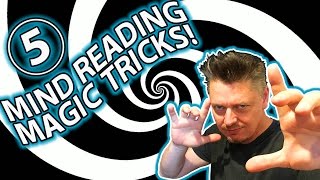TOP 5 MIND READING Magic Trick Tutorials! (I'm going to read your mind!)