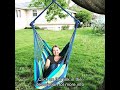 blissun hanging hammock chair hanging swing chair with two cushions 34 inch wide seat