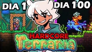 Sobrevivi 100 DIAS En Terraria Hardcore, Modo Maestro