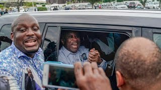 L'ex-président Gbagbo est rentré en Côte d'Ivoire, accueilli par ses partisans en liesse