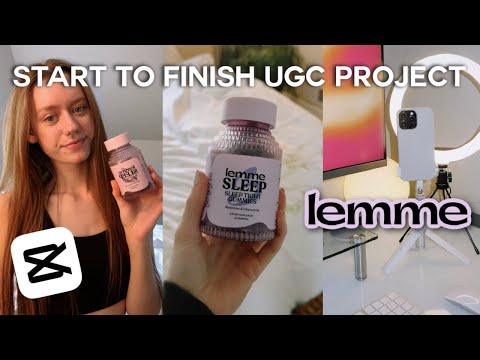 UGC PROJECT FROM START TO FINISH with Lemme, how I film TikTok videos, screenwriting, portfolio