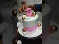 Pink color cake Teddy bear #ytshorts #trending #youtubeshorts #shorts