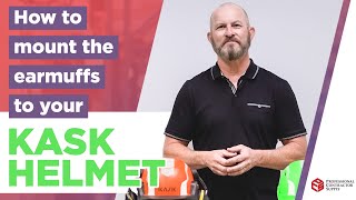 Mounting the hearing protection to your KASK safety helmet.