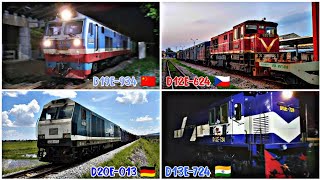 D19E-934 THẲNG ĐỒNG HỚI, D12E-624 RA HÀ NỘI SỬA, D13E-724 ĐỘNG CƠ RU, V.V... MỘT SỐ ĐẦU MÁY ĐẶC BIỆT