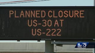 Drivers get ready for Route 30 and Route 222 closures