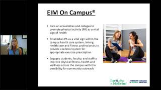 Exercise is Medicine On Campus 101