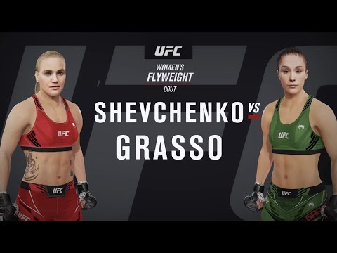 UFC 285 Valentina Shevchenko Vs Alexa Grasso Fight Simulation - YouTube