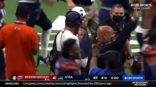 UTSA fans rush field before game ends 2021 College Football