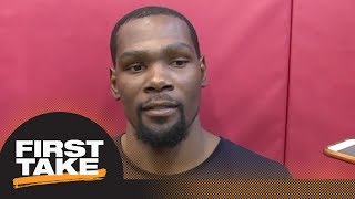 First Take debates if the media is making Kevin Durant look 'crazy' | First Take | ESPN