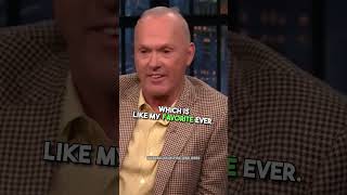 Michael Keaton Funny Larry David Story #shorts #funny @LateNightSeth