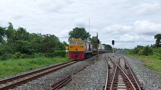 GEA 4528 ทำขบวนด่วนดำที่ 634 ผ่านสถานีรถไฟพิจิตร