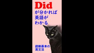 Didが分かれば英語が分かる！#shorts