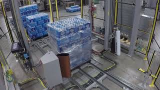 Dual Carriage Stretch Wrapper - MA and Lo Pro Drag Chain Conveyor