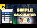 How to make a SIMPLE Calculator using CSS, HTML ,JS (PART 1)