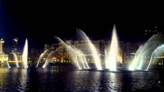 Dubai Mall Water Dance Rahat Anwar With His Friends.