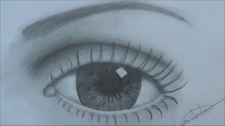 Como desenhar olho básico - Passo a passo para completos iniciantes