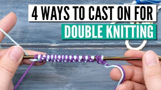 The double knitting cast on - 4 techniques from easy to invisible