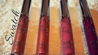 Kylie Cosmetics Holiday Collection | 4 Piece Swatch | TheBeautyJournals