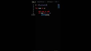 Python Program To Print Odd Numbers In A List