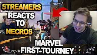 Streamers React to Necros' Insane Spider-Man Plays!! 🕷️🔥 Necros' First Marvel Rivals Tournament!!