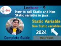 Java Tutorial : Static and Non Static Variables in Java| | Core Java #9