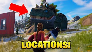 How To Find KLOMBO BUTTER CAKE DINOSAUR in Fortnite Locations Guide!