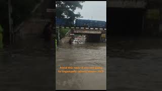 Rains lash Telangana; red alert Hydarabad🌧| Please ignore Lingampally Railway station Route...