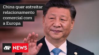 Xi Jinping pede a Merkel e Macron maior cooperação entre China e União Europeia