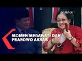 Momen Megawati dan Prabowo Akrab Bercanda di Upacara HUT ke 77 TNI