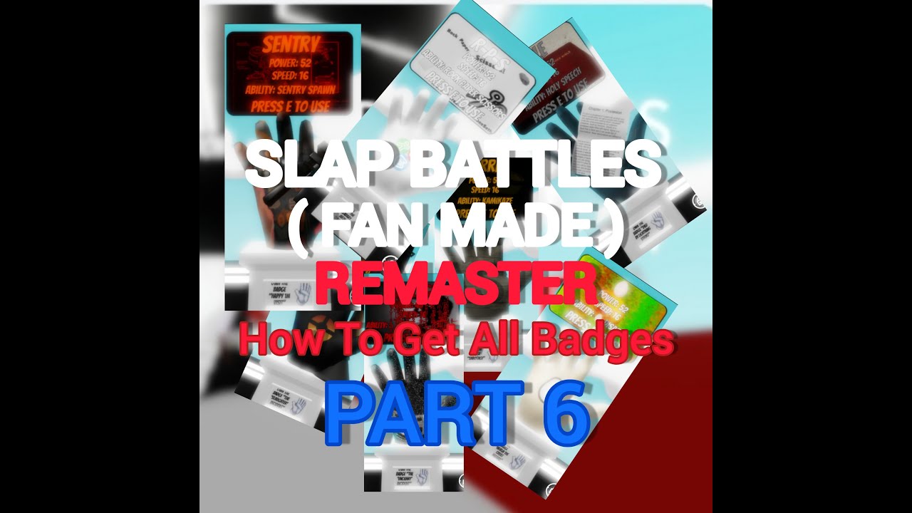 Roblox|Slap Battles(Fanmade)[REMASTER]|How To Get The Other Badges(PART ...