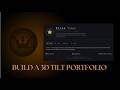 Build a 3D Tilt Portfolio Card like a Luxury Menu | HTML/CSS/JS Tutorial