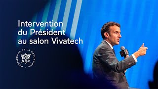 Intervention du Président Emmanuel Macron au salon #VivaTech.