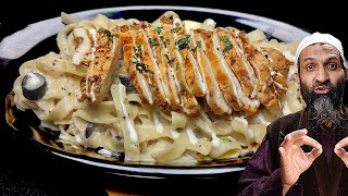 Chicken Fettuccine Alfredo Recipe - Easy Dinner | Chicken Pasta Recipe with RecipeTrier