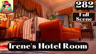 JUNE'S JOURNEY 282 | IRENE'S HOTEL ROOM (Hidden Object Game) *Full Mastered Scene*